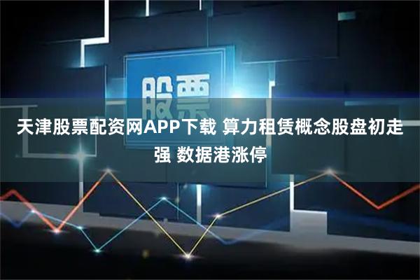 天津股票配资网APP下载 算力租赁概念股盘初走强 数据港涨停