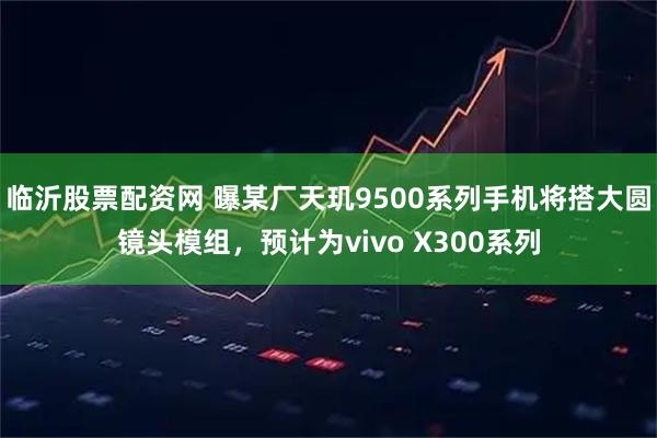 临沂股票配资网 曝某厂天玑9500系列手机将搭大圆镜头模组，预计为vivo X300系列